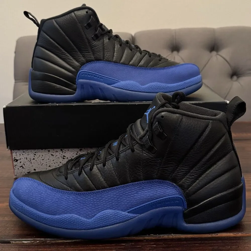 Air Jordan 12 Retro Black Game Royal Shoes